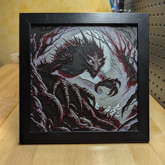 Cave Monster Wall/Desk Decor, Hueforge