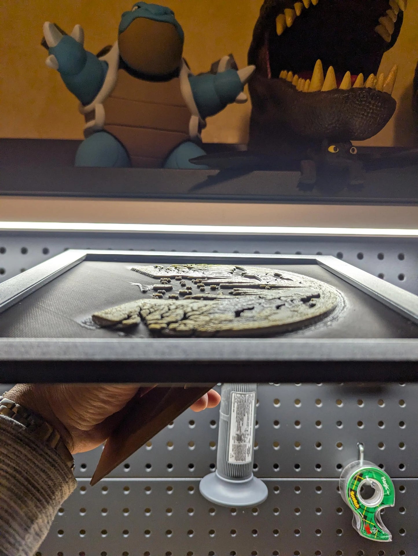 Haunted Castle Wall/Desk Decor, Hueforge