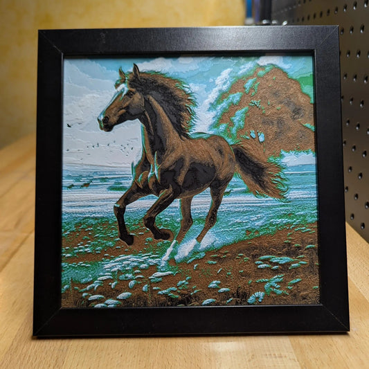 Horse Wall/Desk Decor, Hueforge