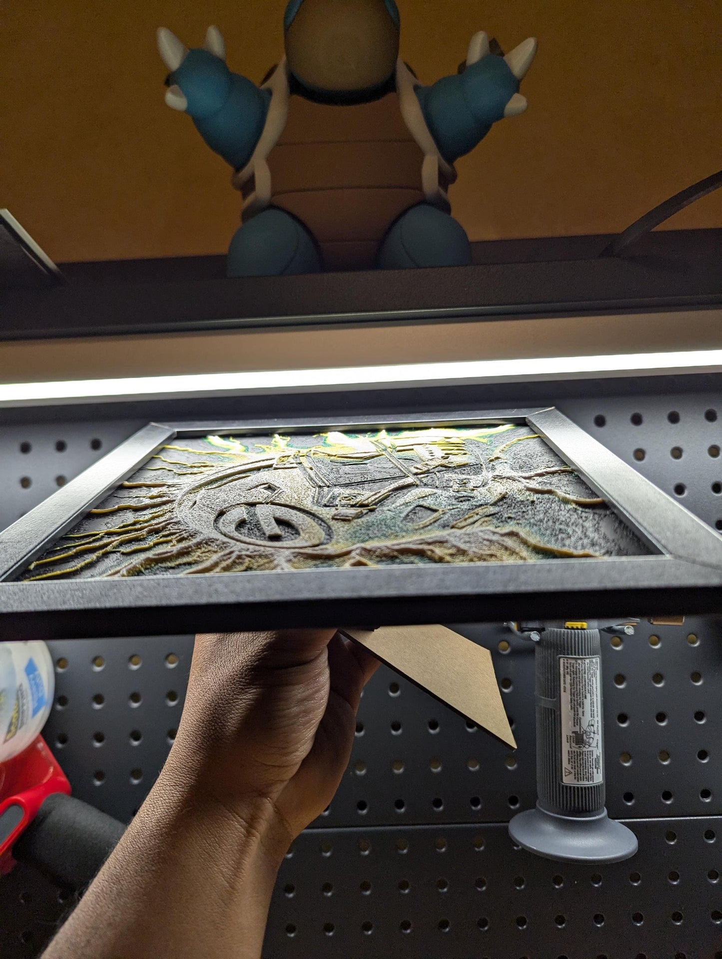 Green Bay Packers Lightning Helmet Wall/Desk Decor, Hueforge