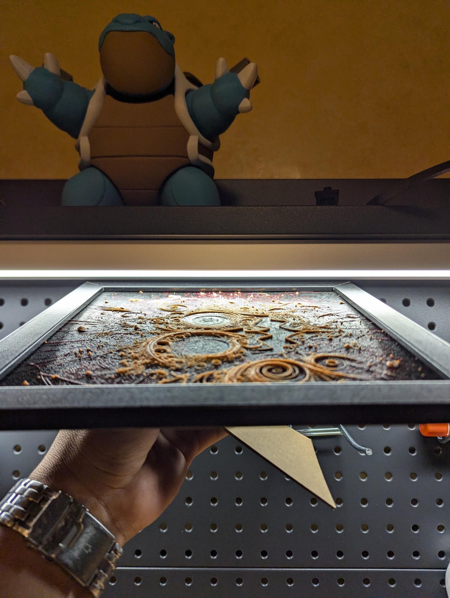 Jack O' Lantern Pattern Wall/Desk Decor, Hueforge