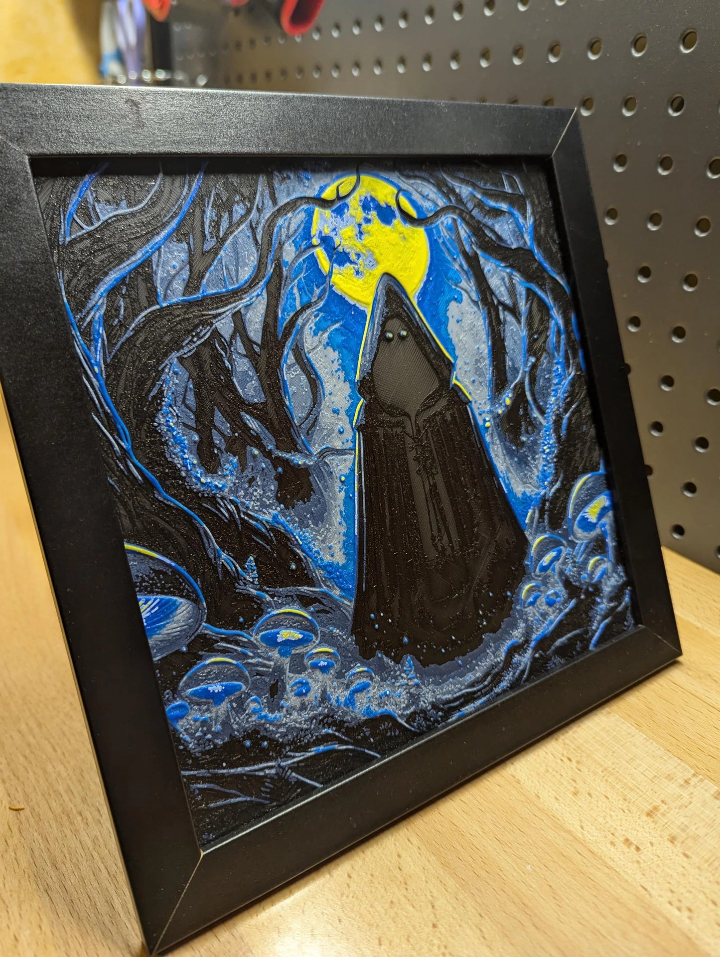 Shadowy Figure Wall/Desk Decor, Hueforge