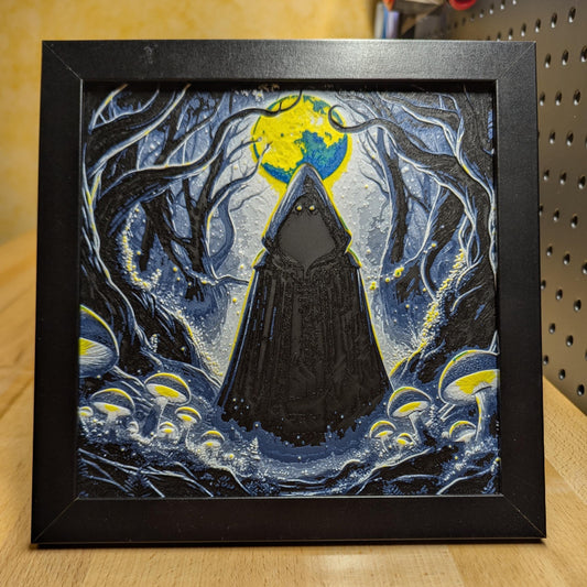 Shadowy Figure Wall/Desk Decor, Hueforge