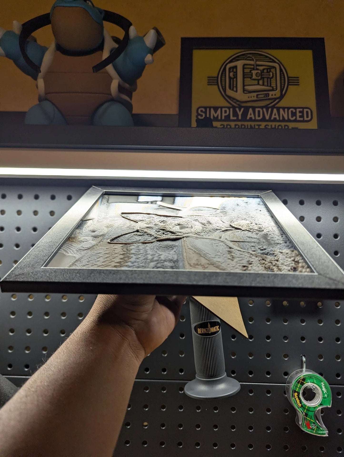 Blue Heeler Puppy Wall/Desk Decor, Hueforge