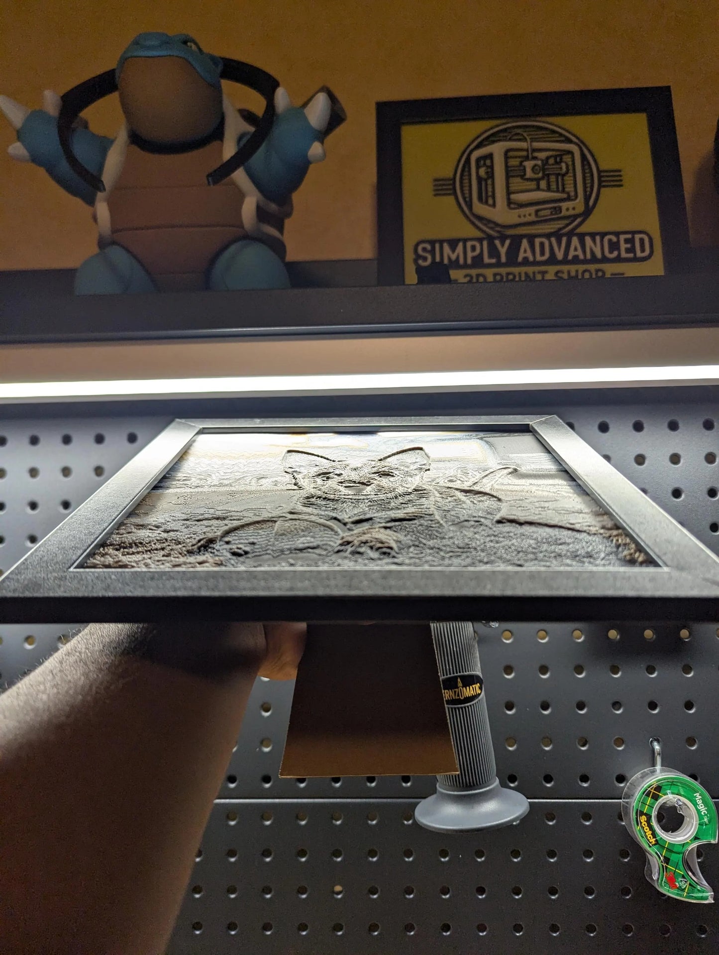 Blue Heeler Puppy Wall/Desk Decor, Hueforge