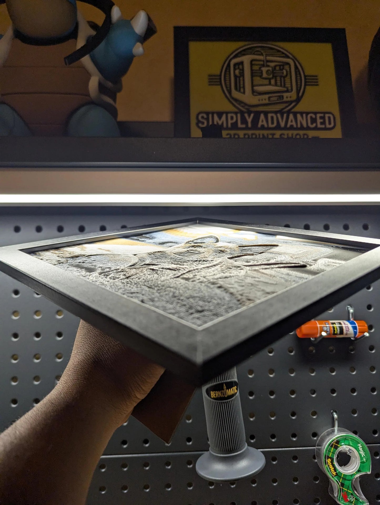 Blue Heeler Puppy Wall/Desk Decor, Hueforge