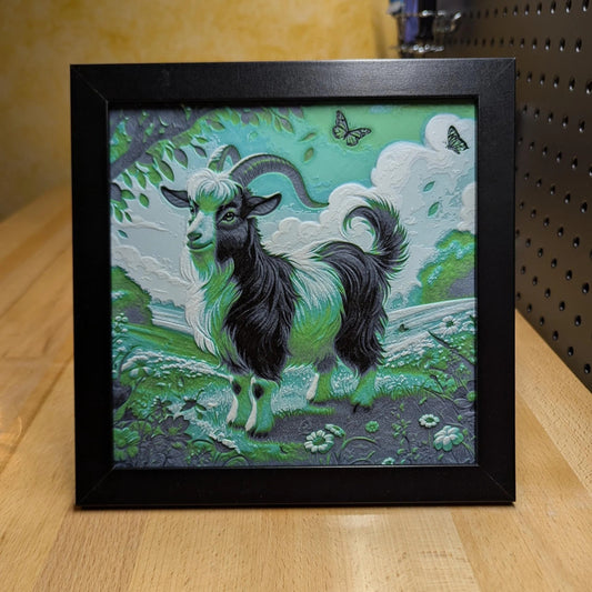 Goat Wall/Desk Decor, Hueforge