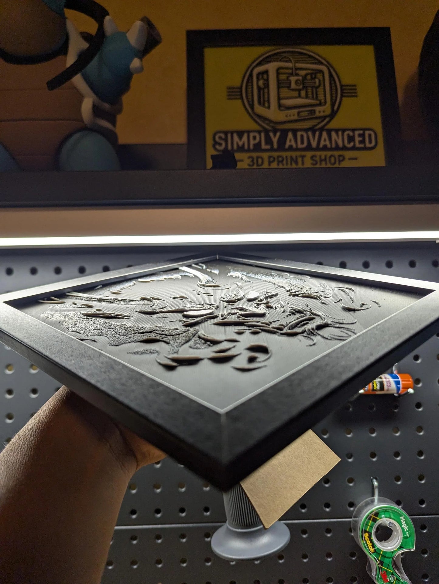 Demon Wall/Desk Decor, Hueforge