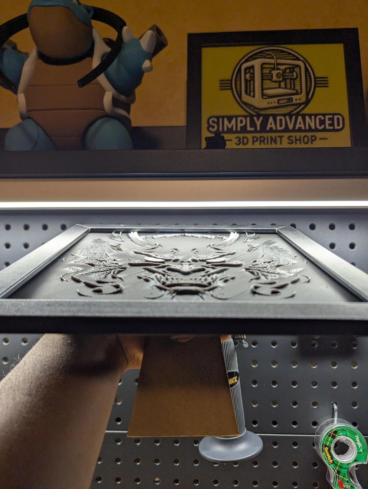 Demon Wall/Desk Decor, Hueforge