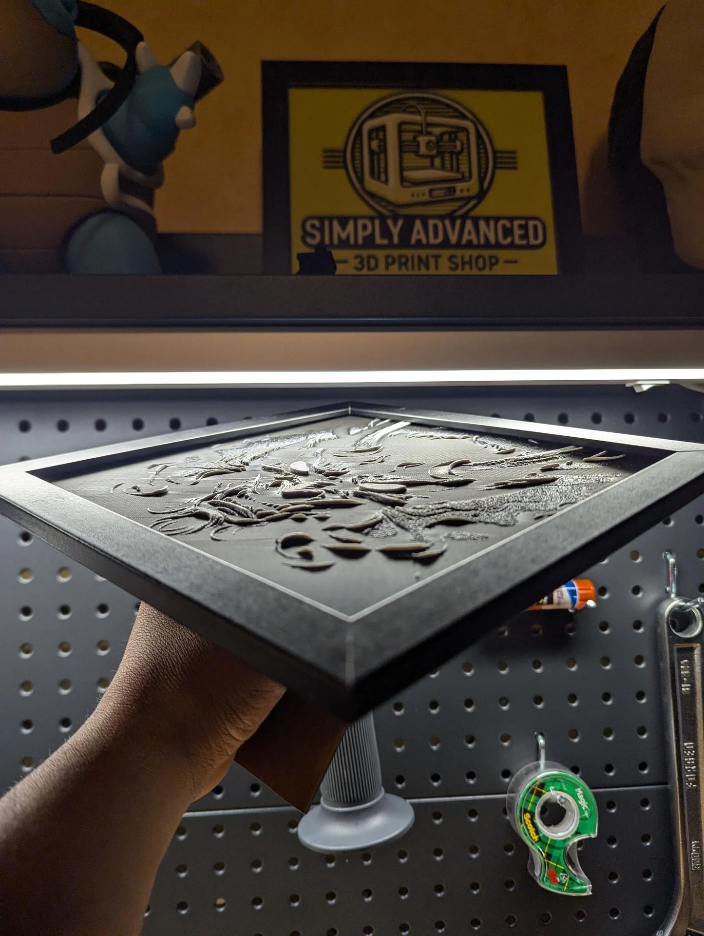 Demon Wall/Desk Decor, Hueforge