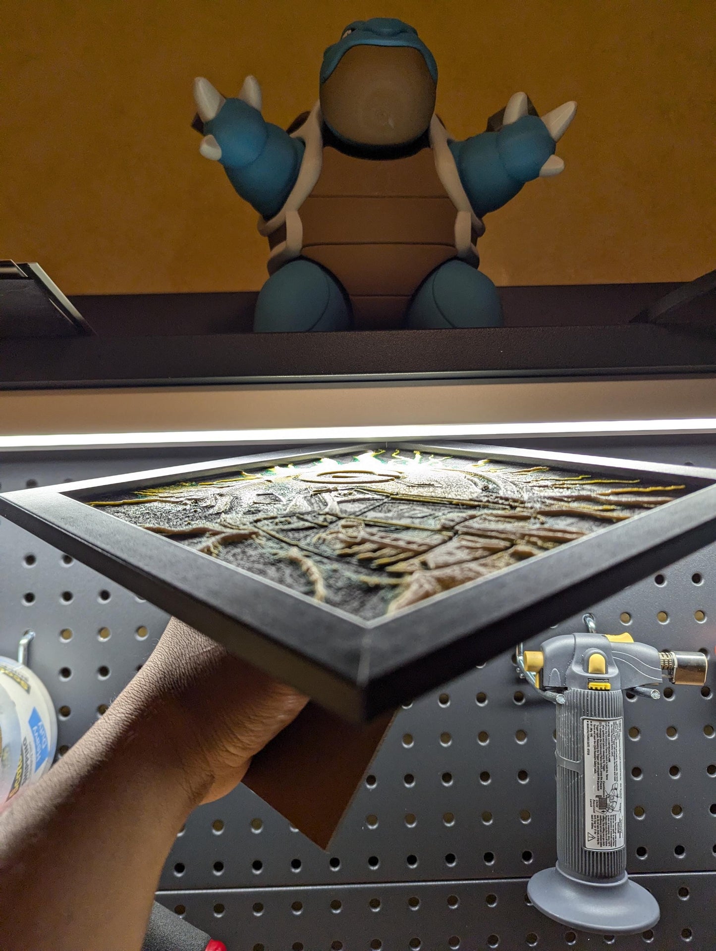 Green Bay Packers Lightning Helmet Wall/Desk Decor, Hueforge