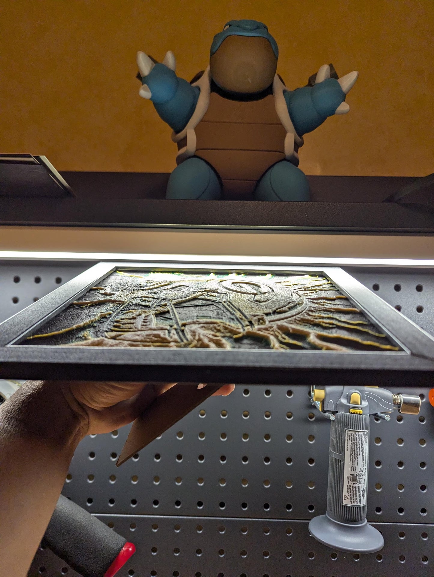 Green Bay Packers Lightning Helmet Wall/Desk Decor, Hueforge