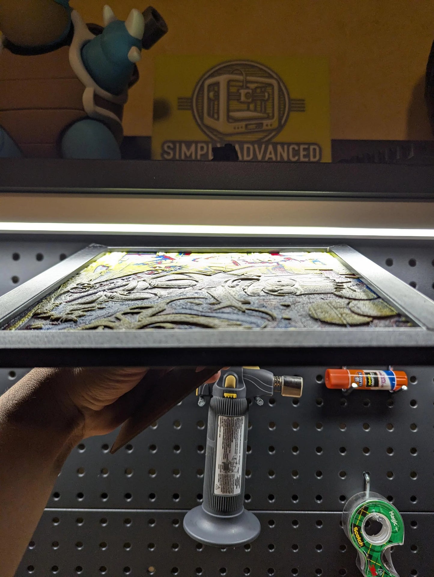 Bart Simpson Skateboard Wall/Desk Decor, Hueforge