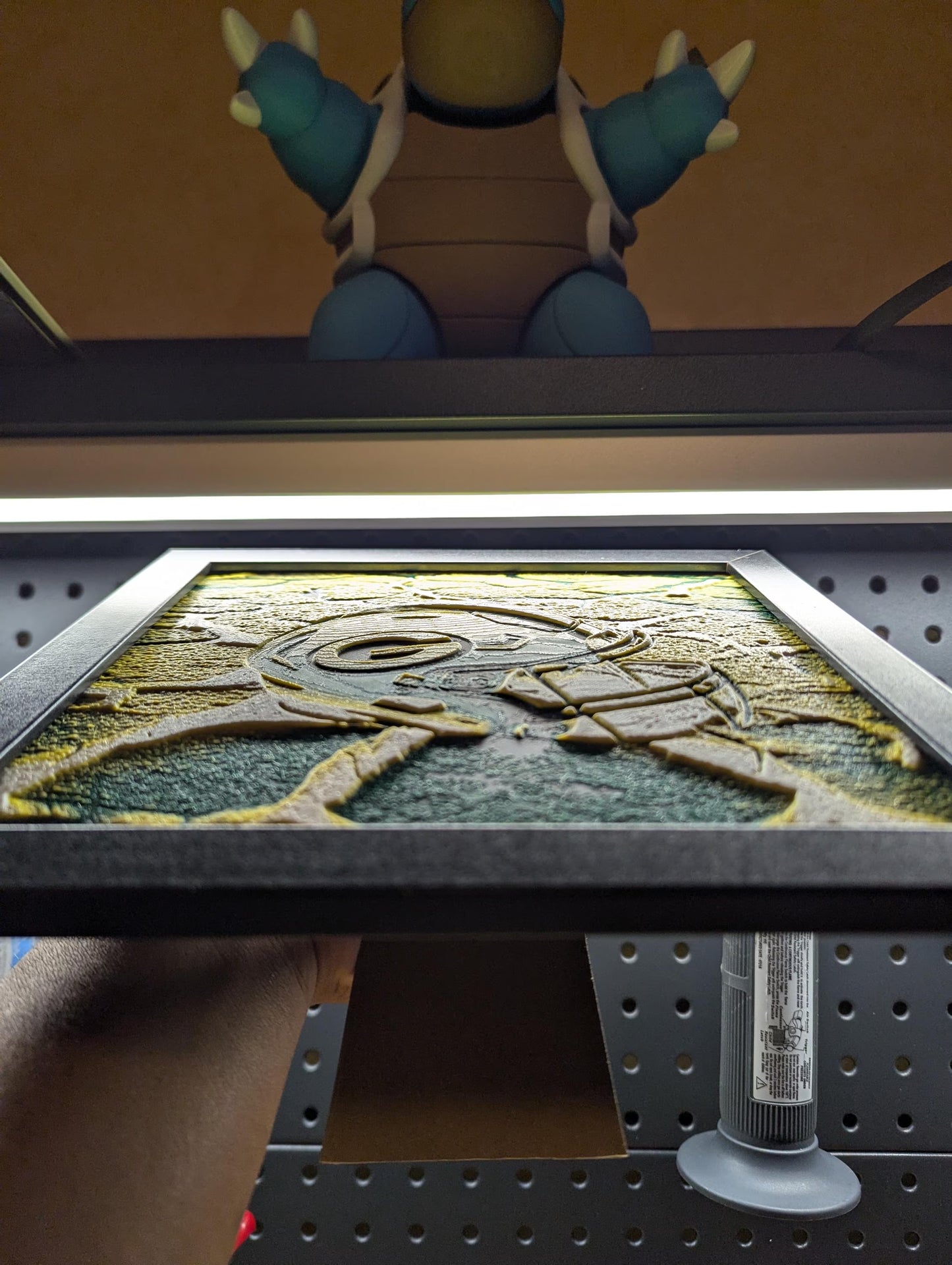 Green Bay Packers Glowing Helmet Wall/Desk Decor, Hueforge
