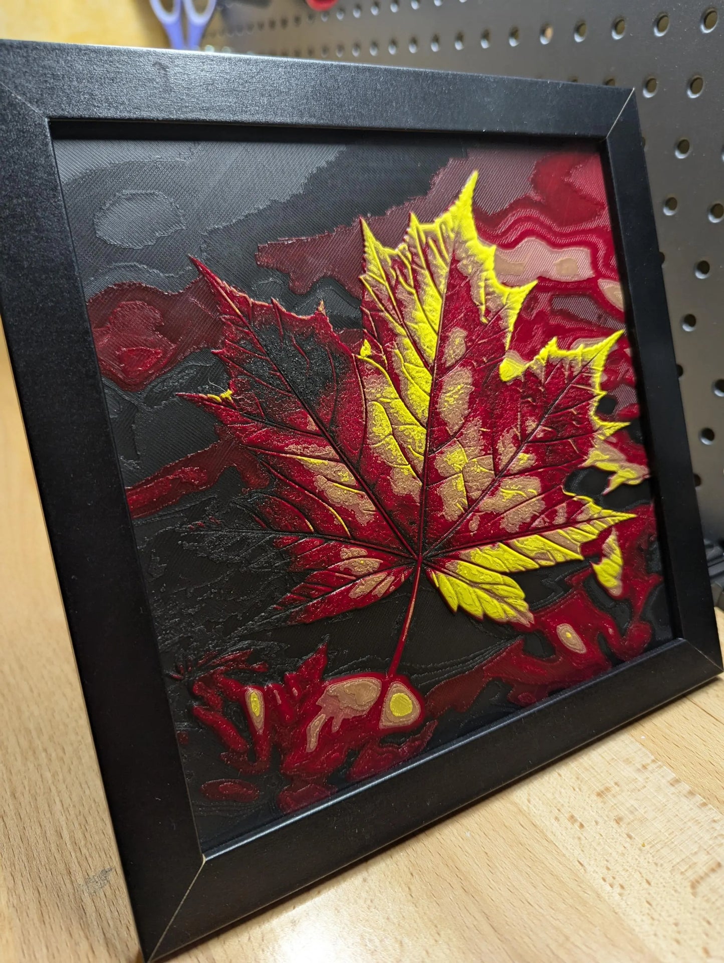 Leaf Wall/Desk Decor, Hueforge