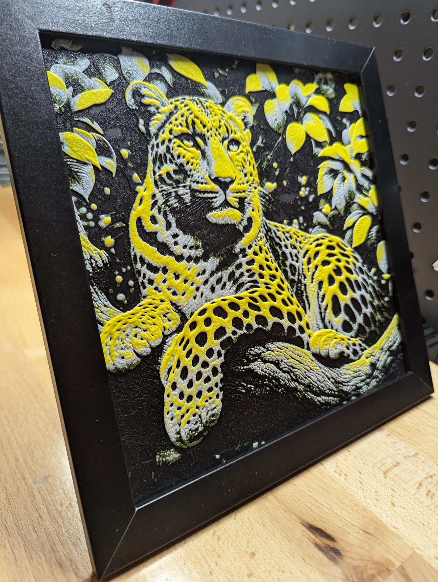 Leopard Wall/Desk Decor, Hueforge