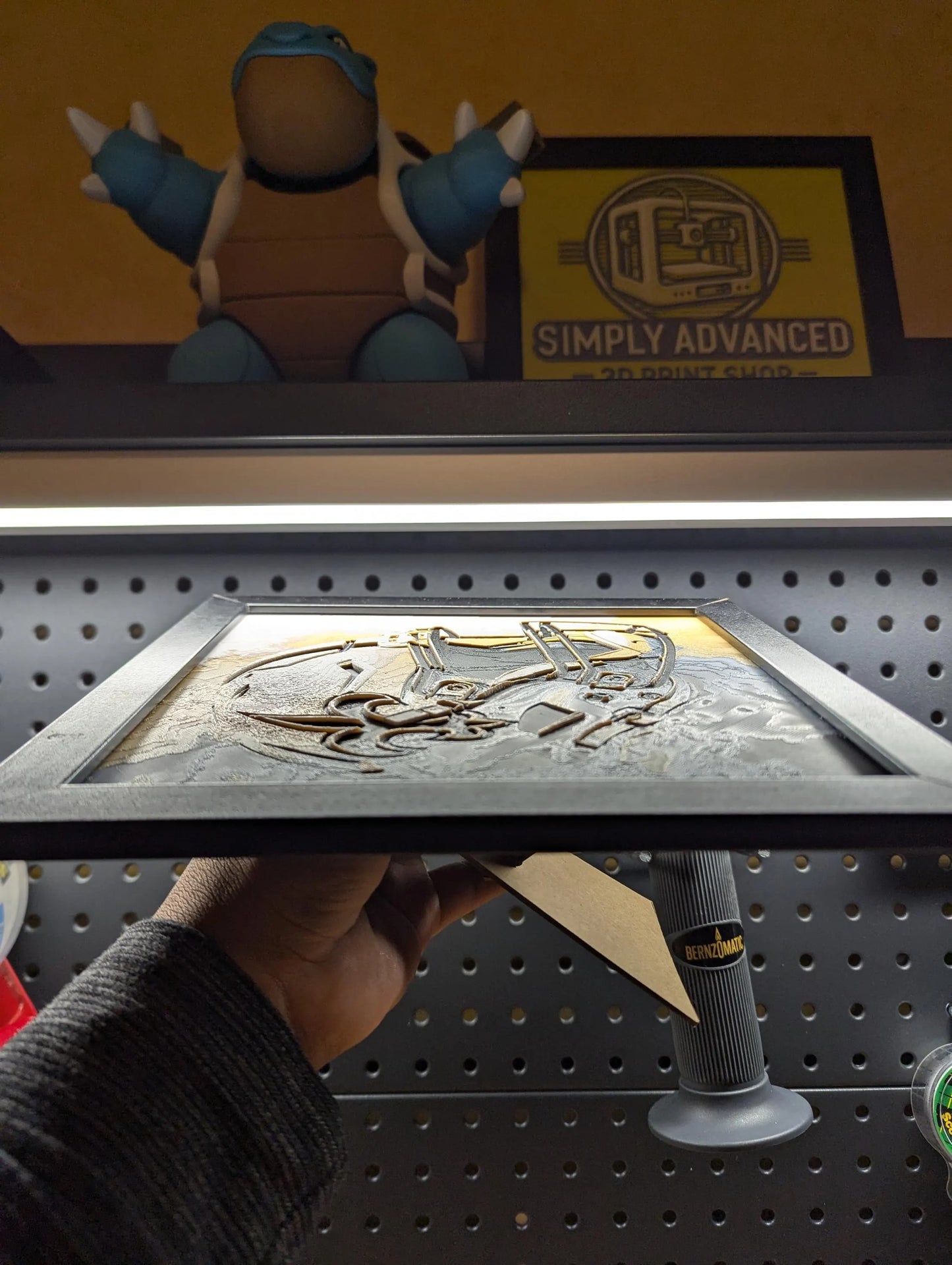 Saints Helmet Wall/Desk Decor, Hueforge