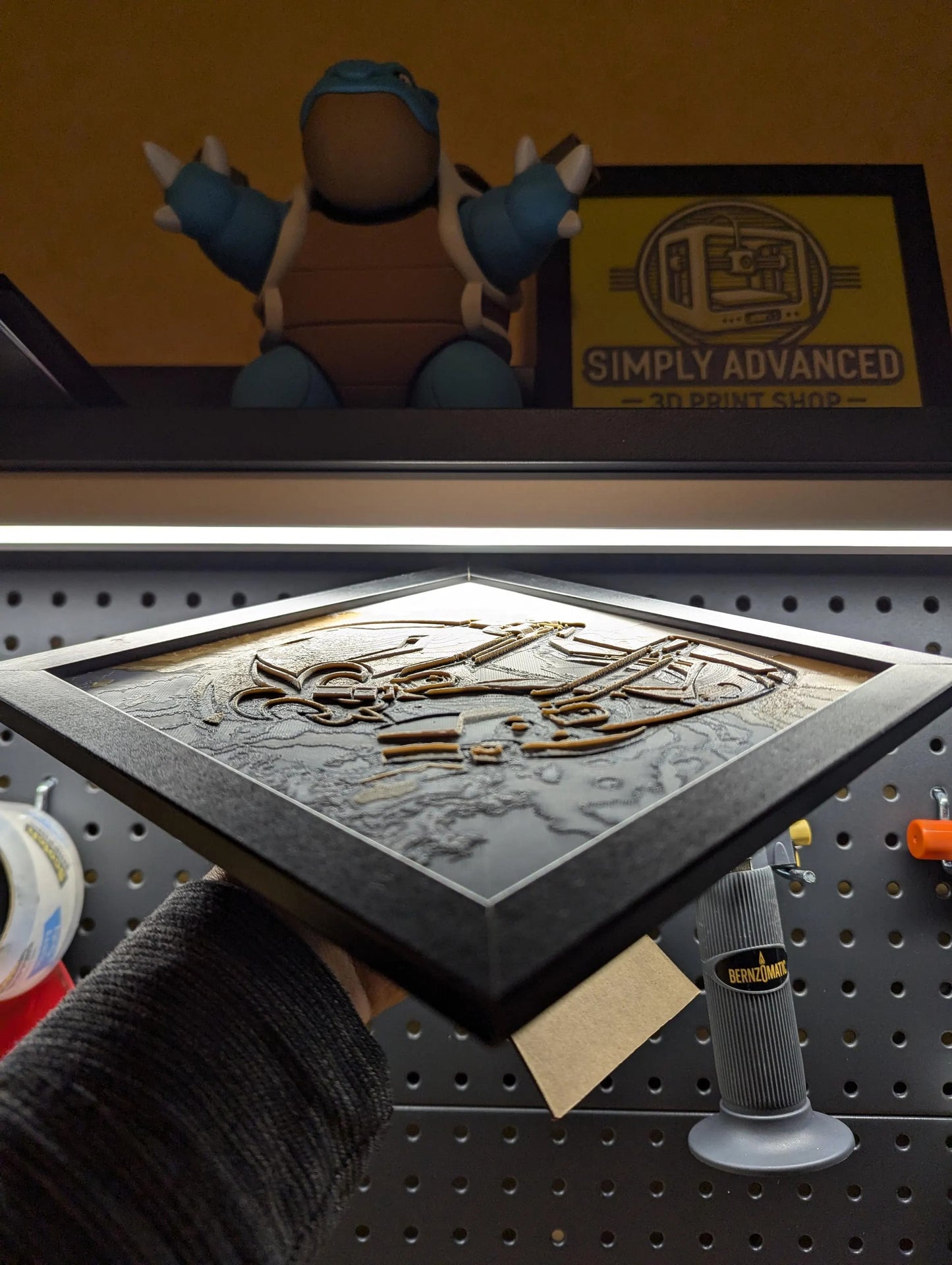 Saints Helmet Wall/Desk Decor, Hueforge