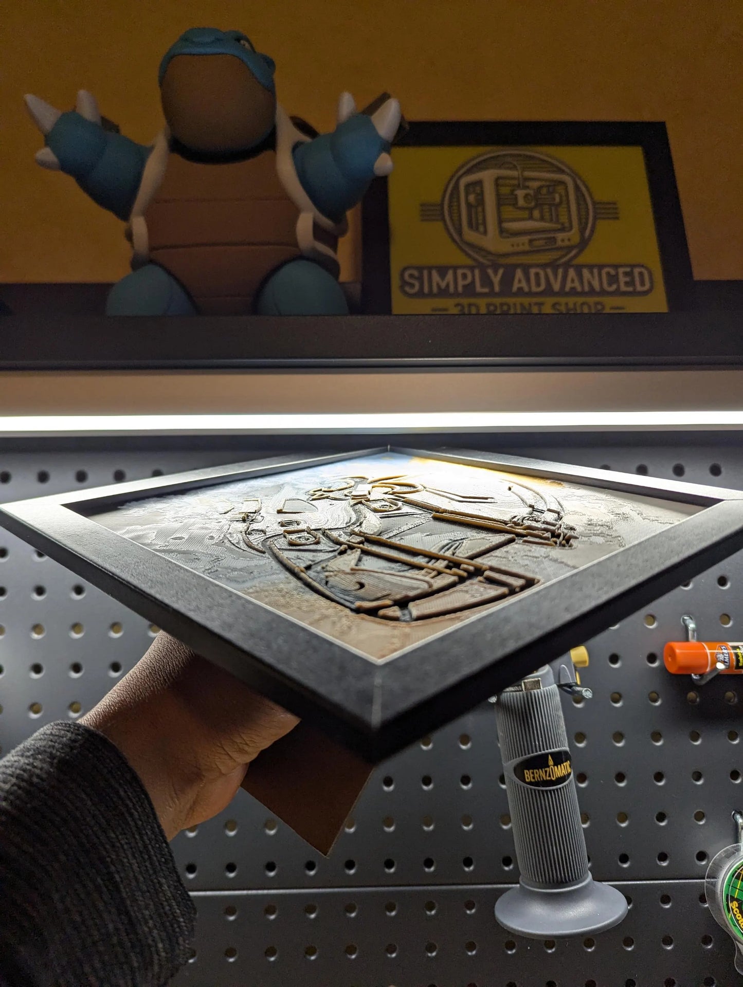 Saints Helmet Wall/Desk Decor, Hueforge