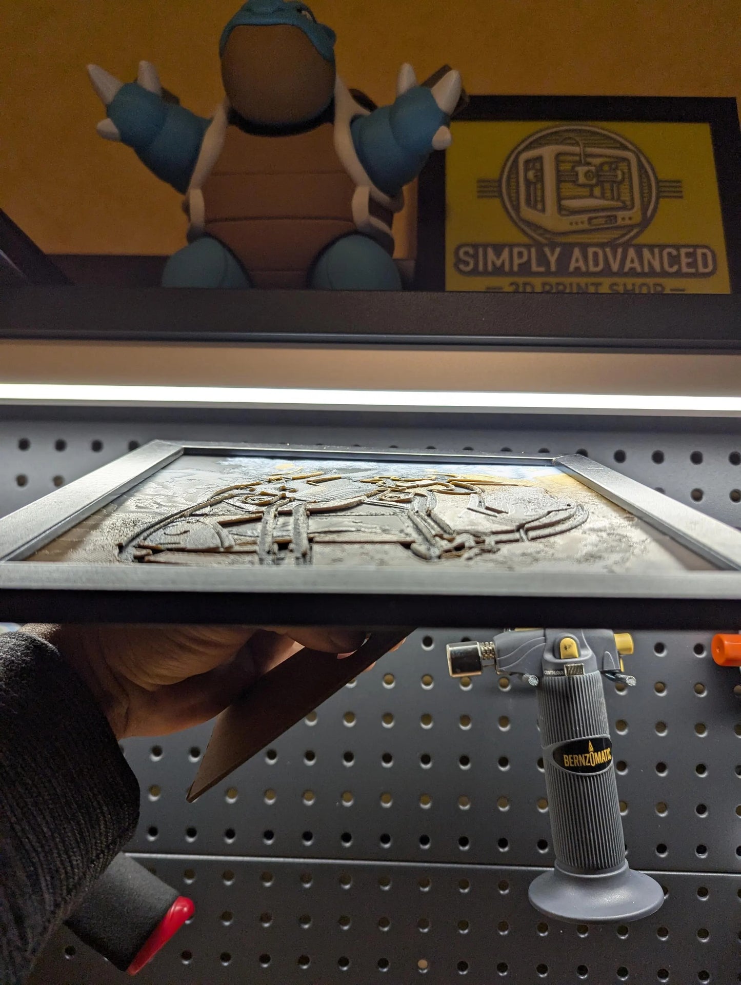 Saints Helmet Wall/Desk Decor, Hueforge