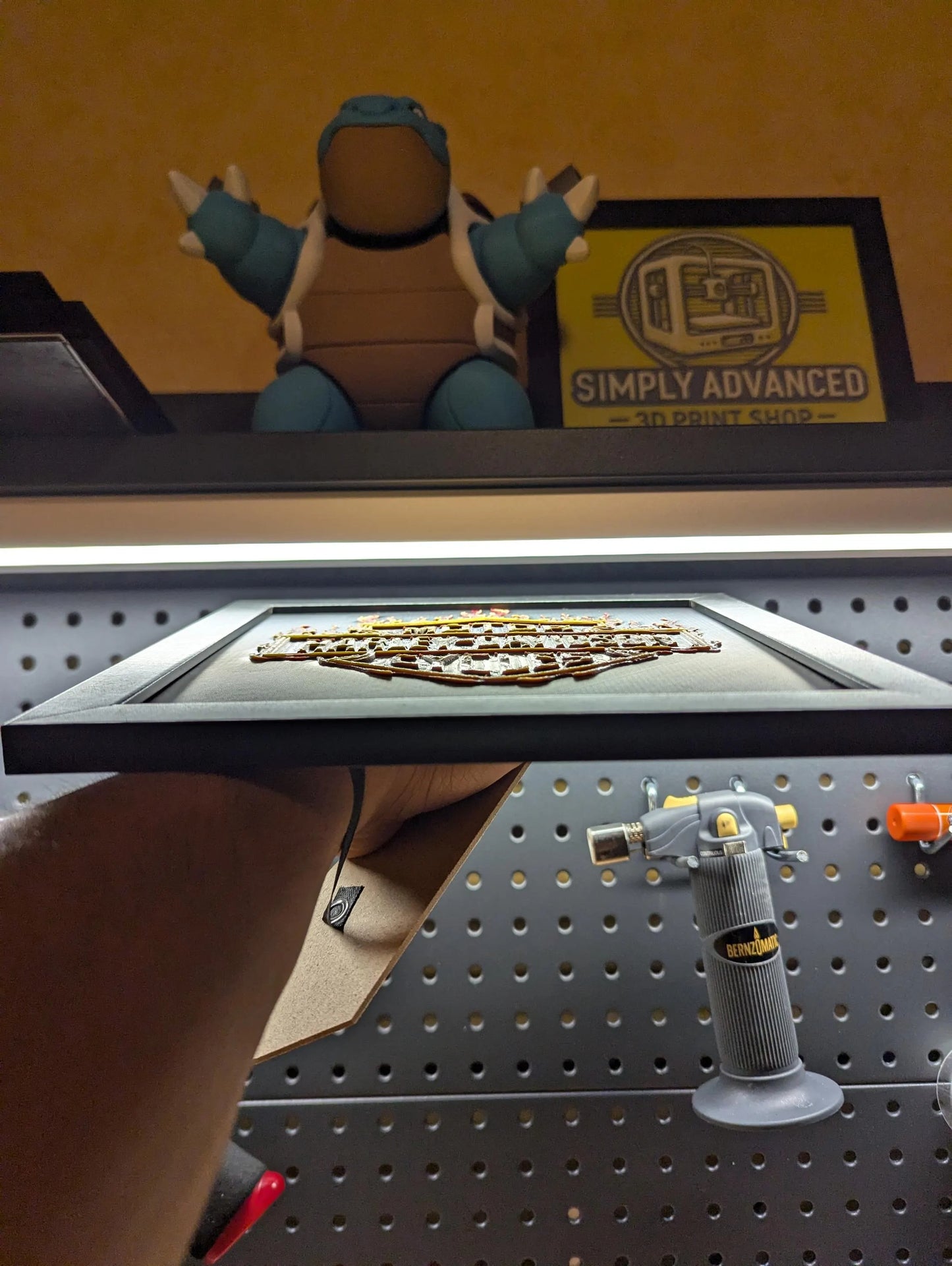 Harley Davidson Logo Wall/Desk Decor, Hueforge