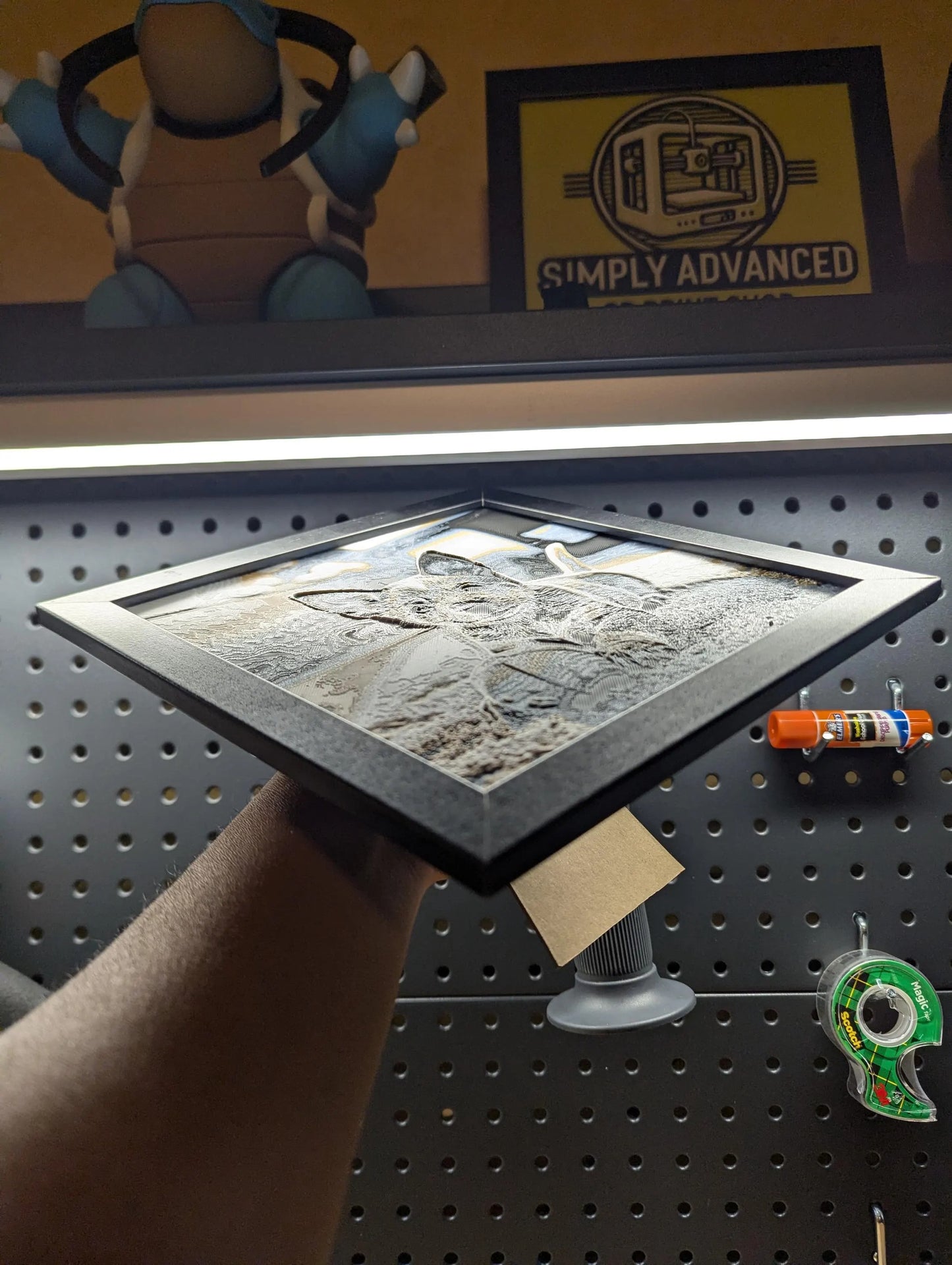 Blue Heeler Puppy Wall/Desk Decor, Hueforge