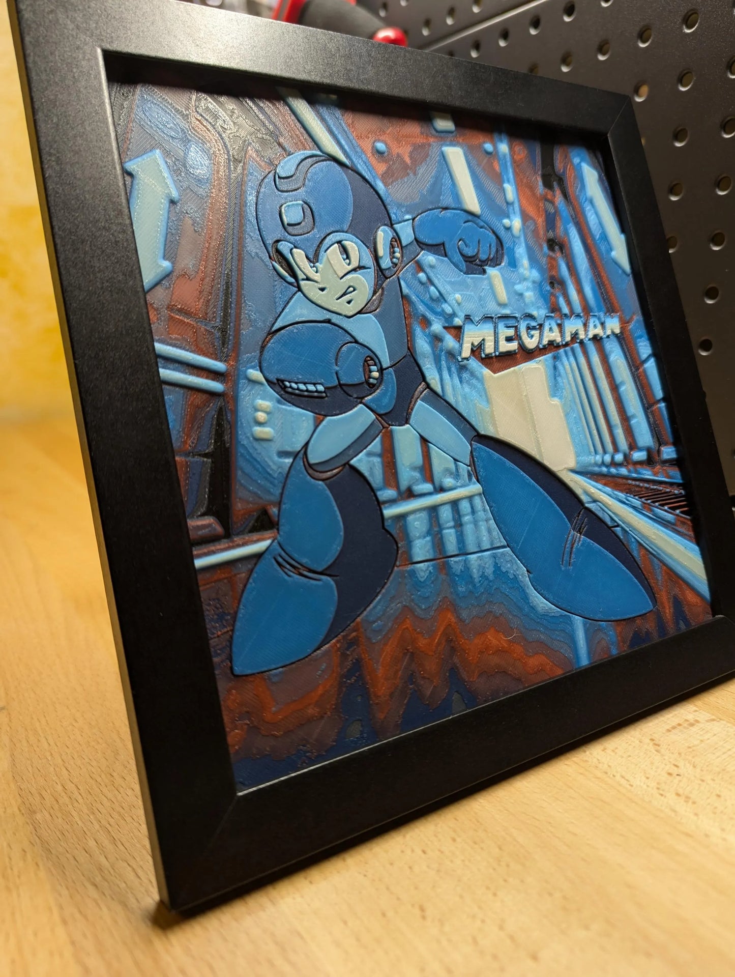 Mega Man Wall/Desk Decor, Hueforge