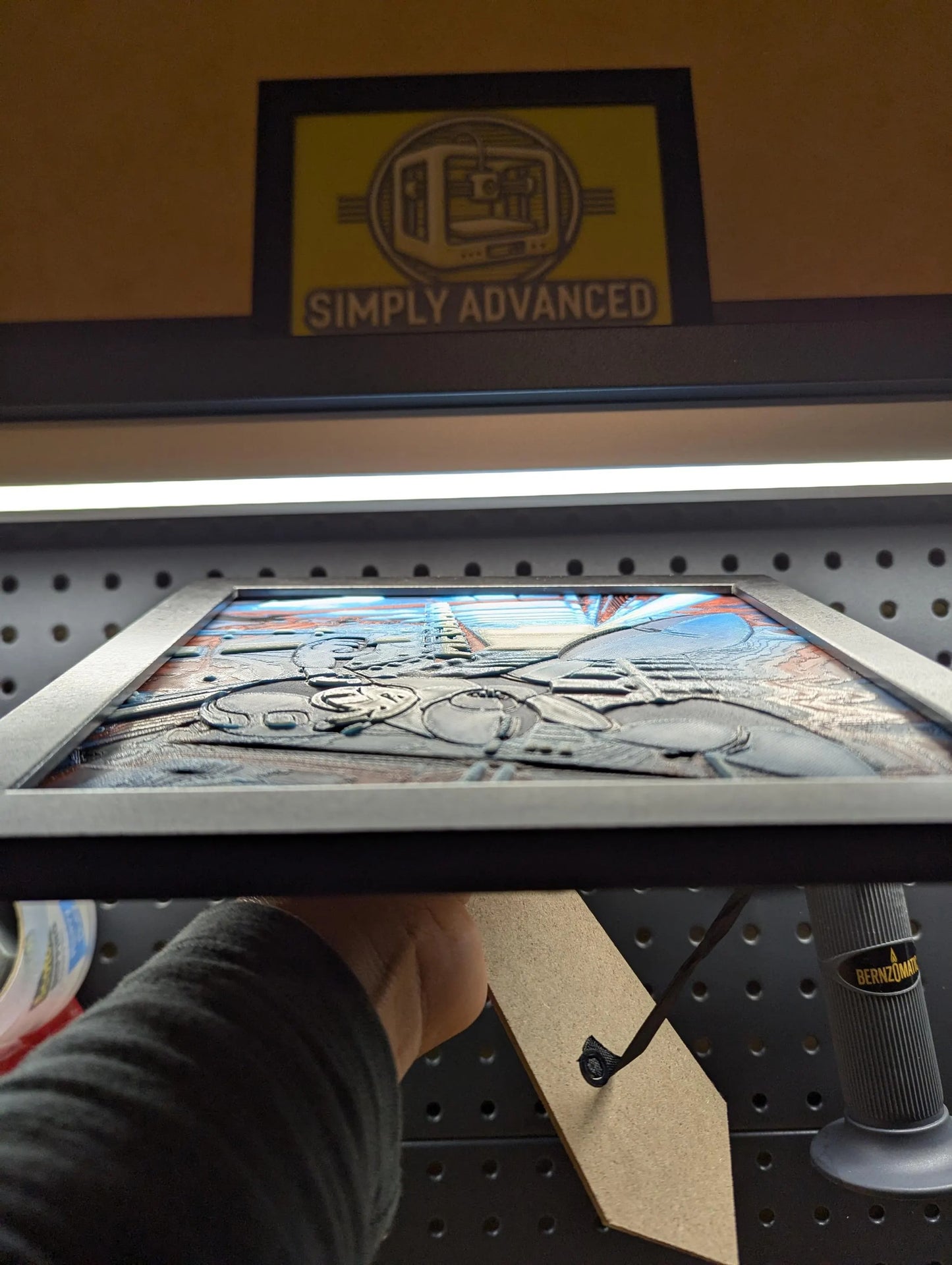 Mega Man Wall/Desk Decor, Hueforge