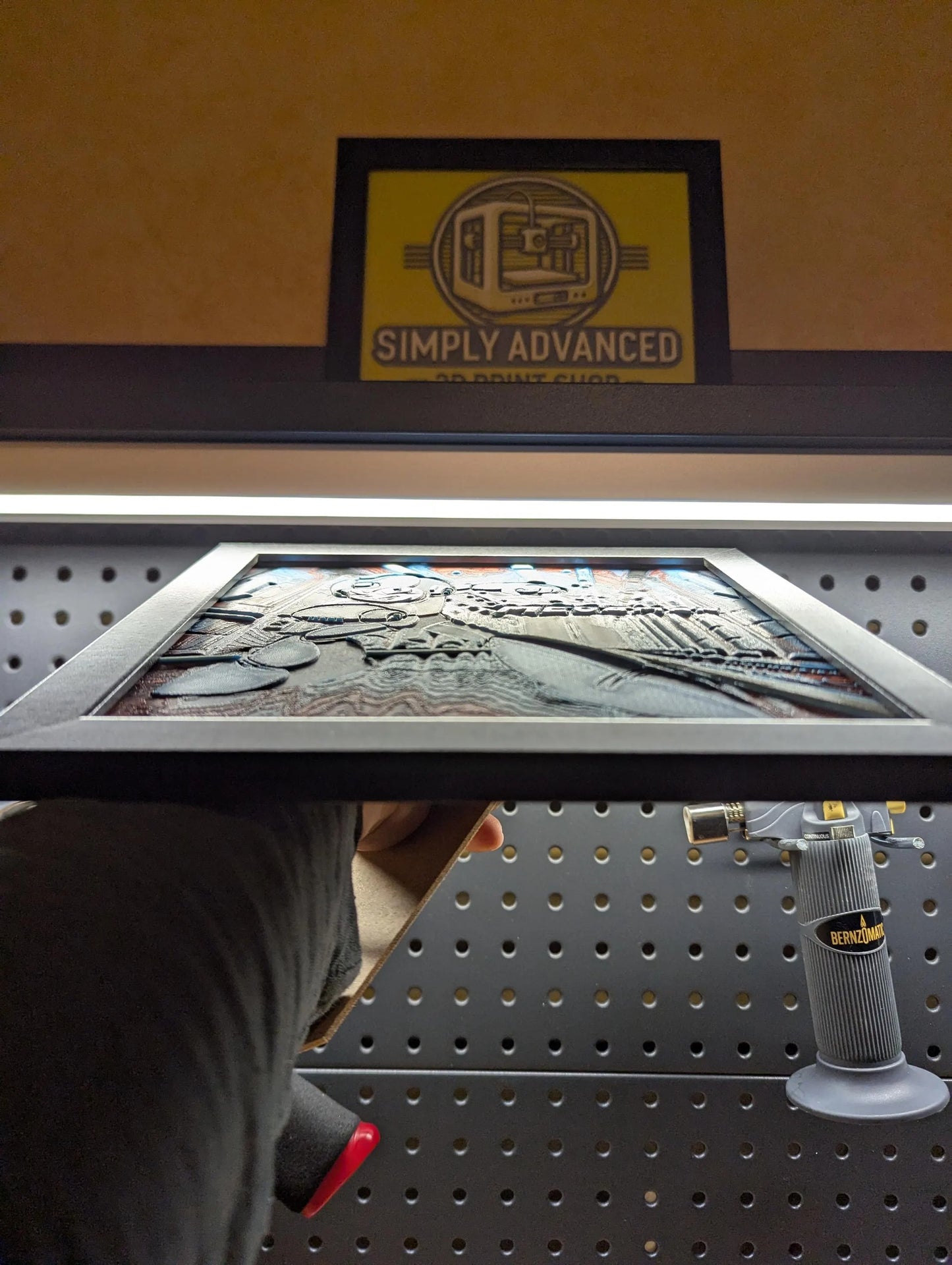 Mega Man Wall/Desk Decor, Hueforge