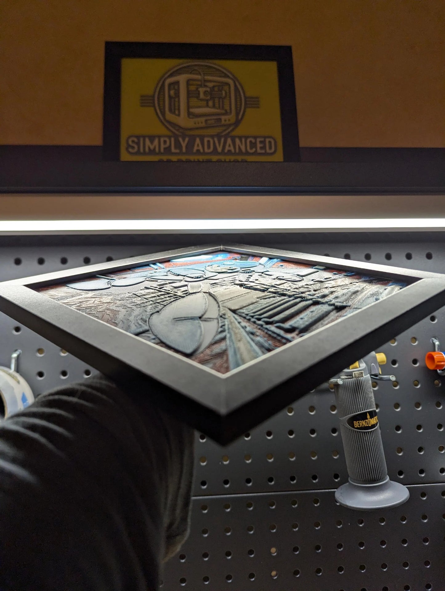 Mega Man Wall/Desk Decor, Hueforge