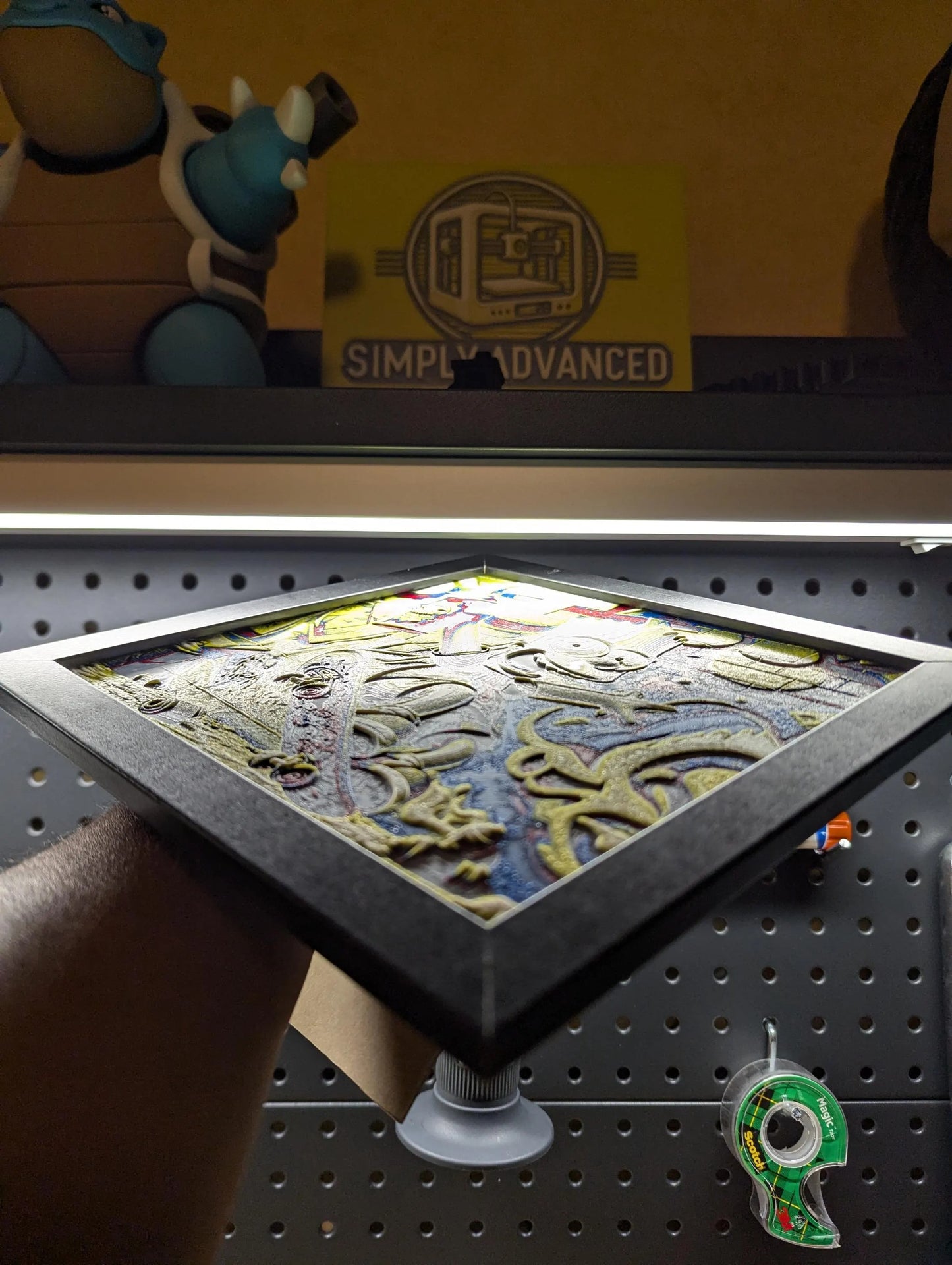 Bart Simpson Skateboard Wall/Desk Decor, Hueforge