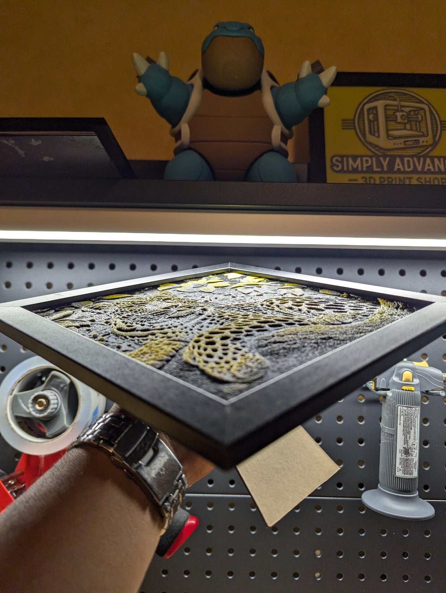Leopard Wall/Desk Decor, Hueforge