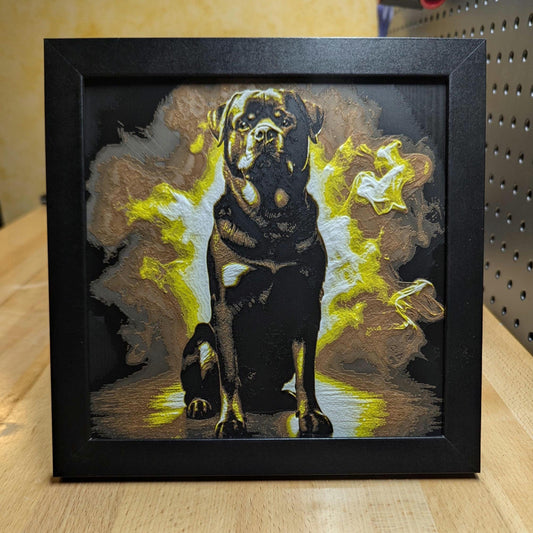 Rottweiler Wall/Desk Decor, Hueforge