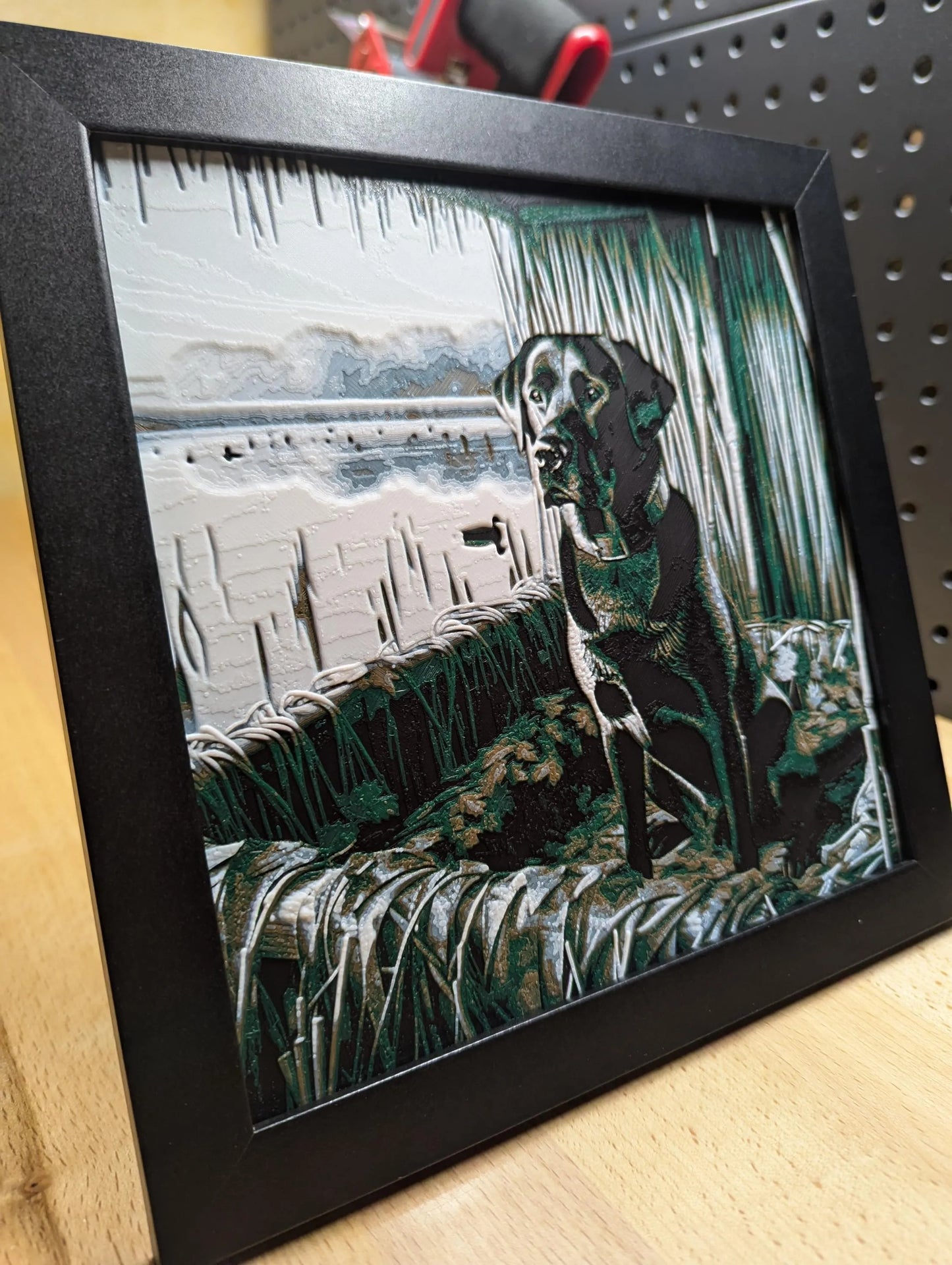 Hunting Dog Wall/Desk Decor, Hueforge