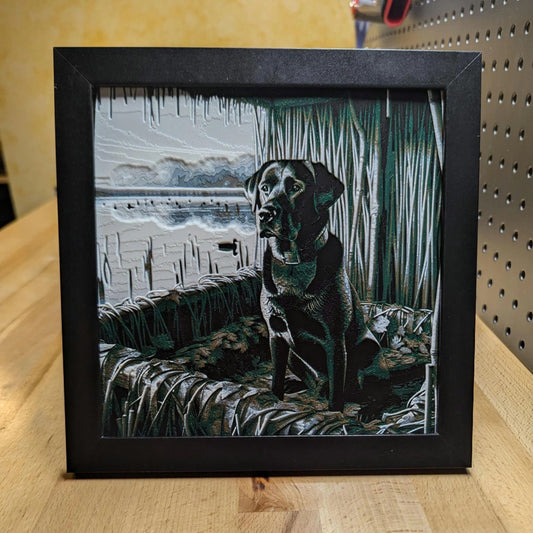 Hunting Dog Wall/Desk Decor, Hueforge