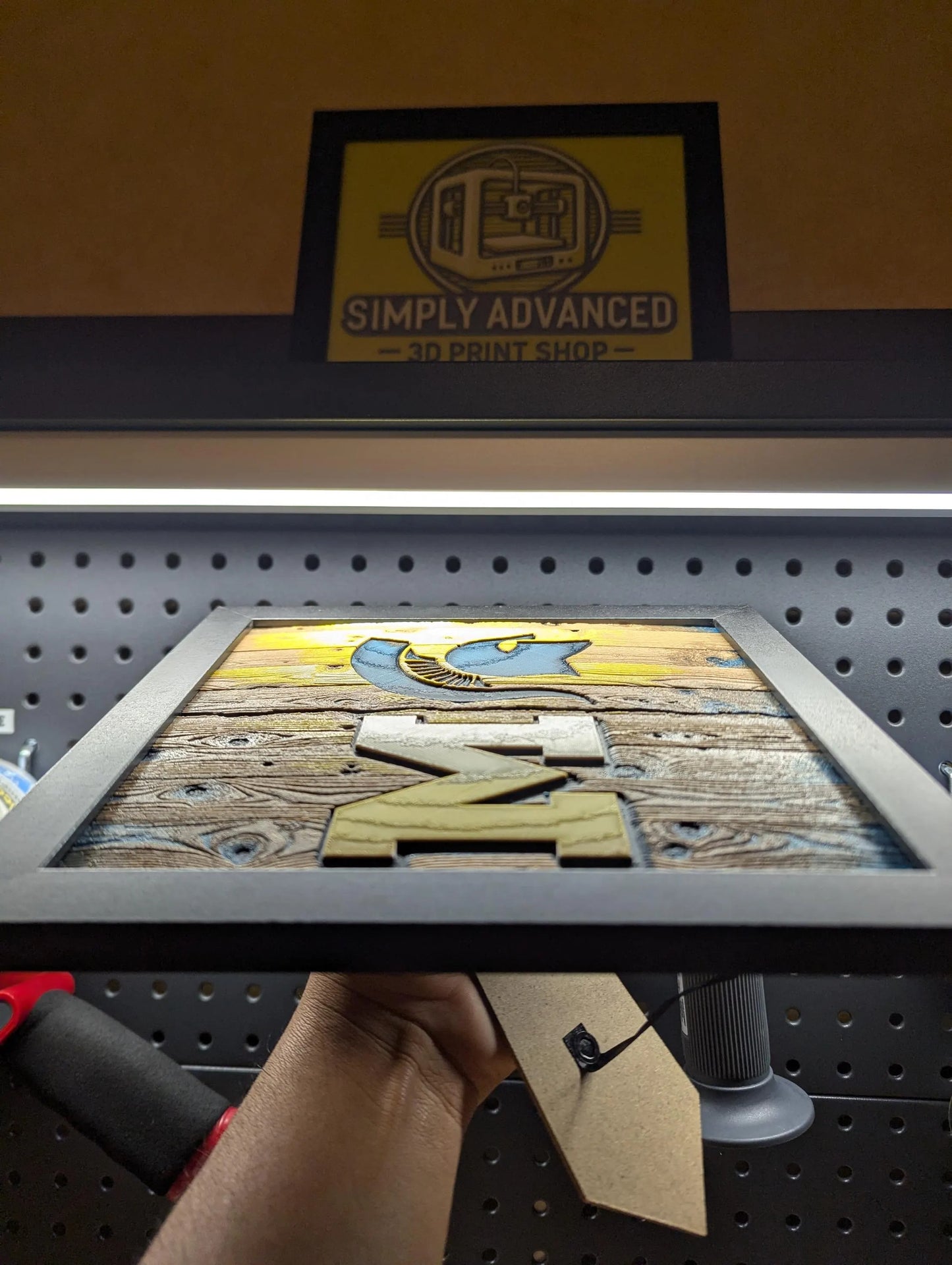 House Divided Michigan vs Michigan State Logo Wall/Desk Decor, Hueforge