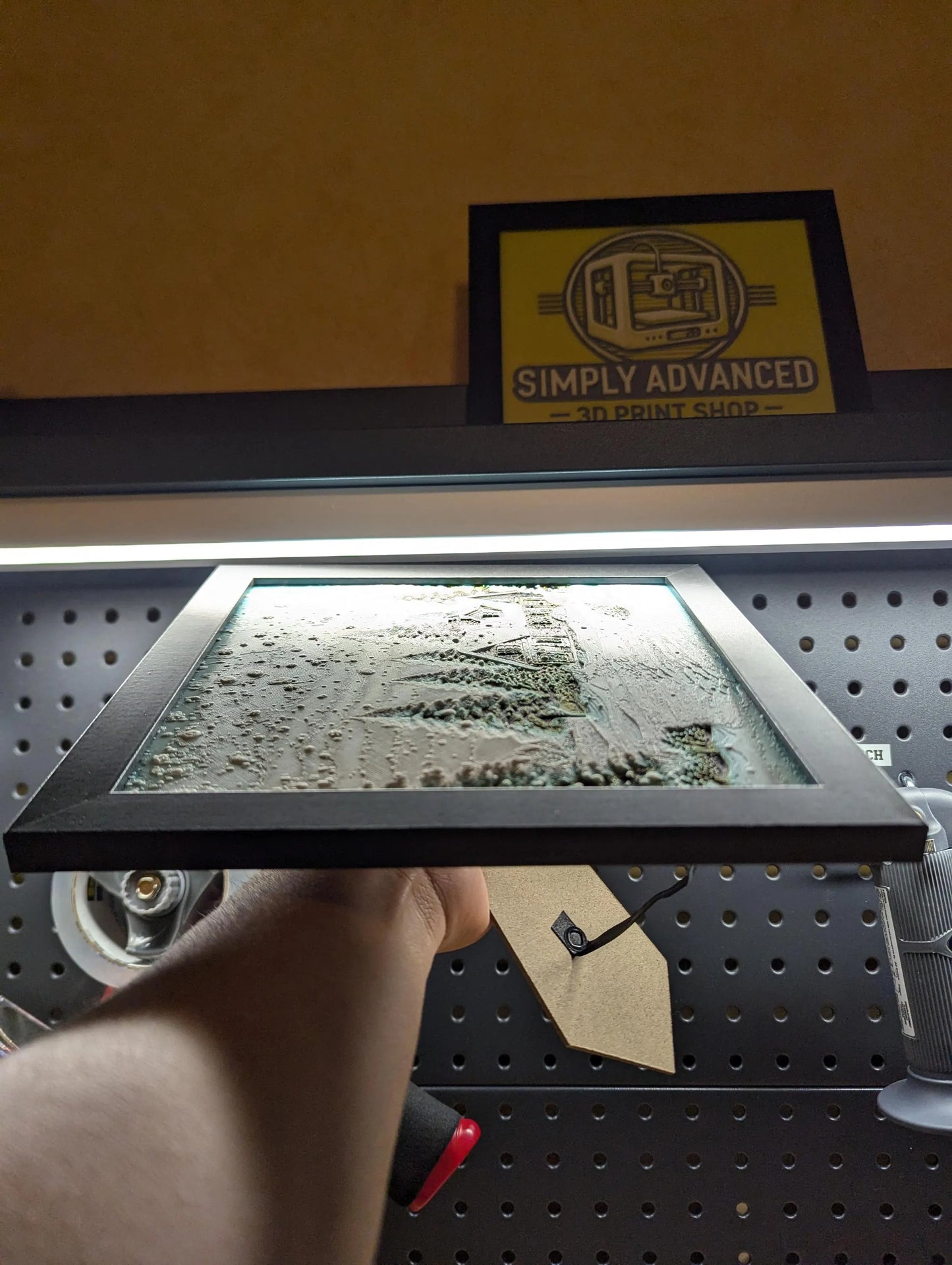 Cabin in the Snow Wall/Desk Decor