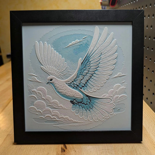 Dove Wall/Desk Decor, Hueforge