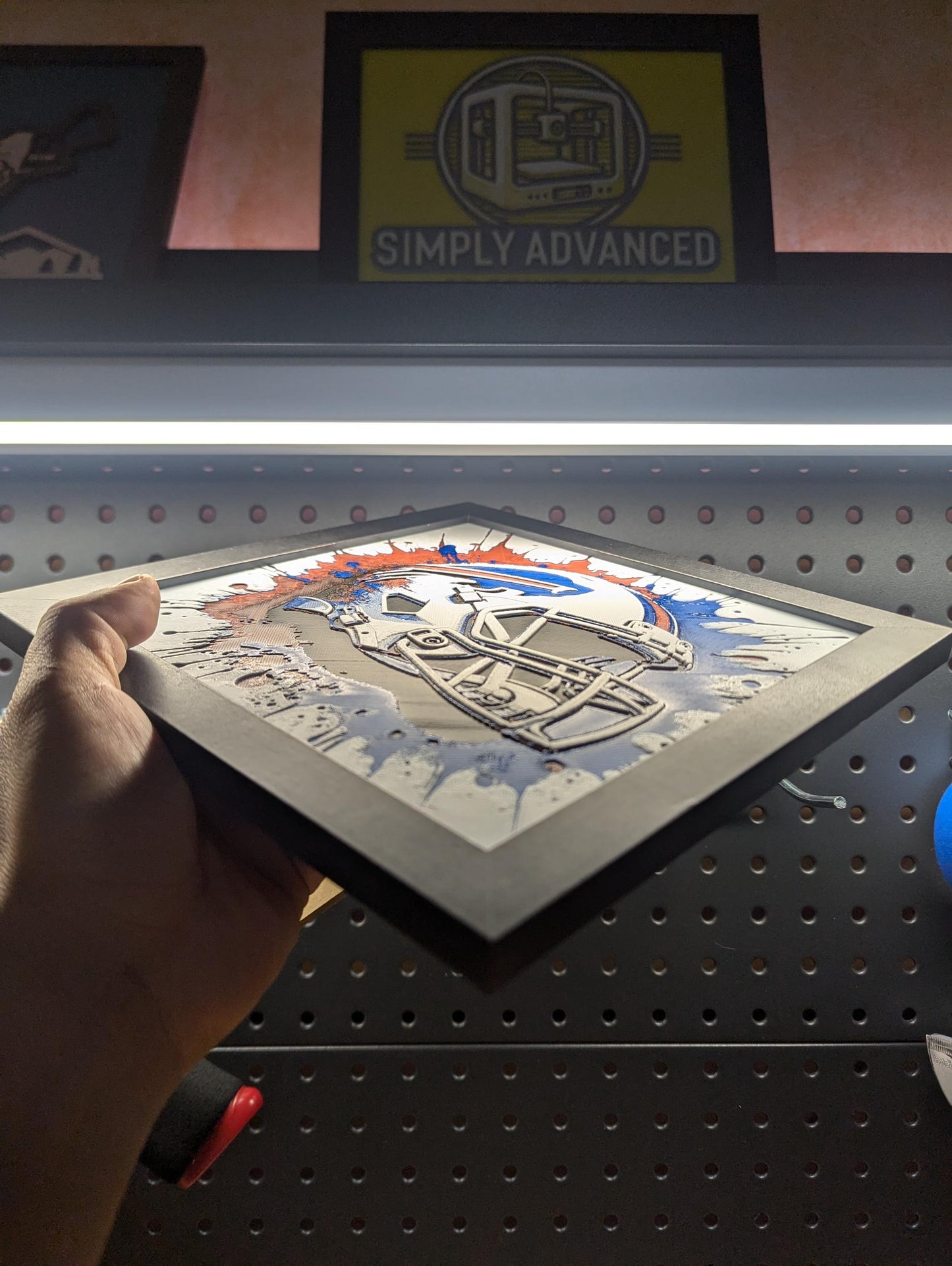 Buffalo Bills Wall/Desk Decor, Hueforge