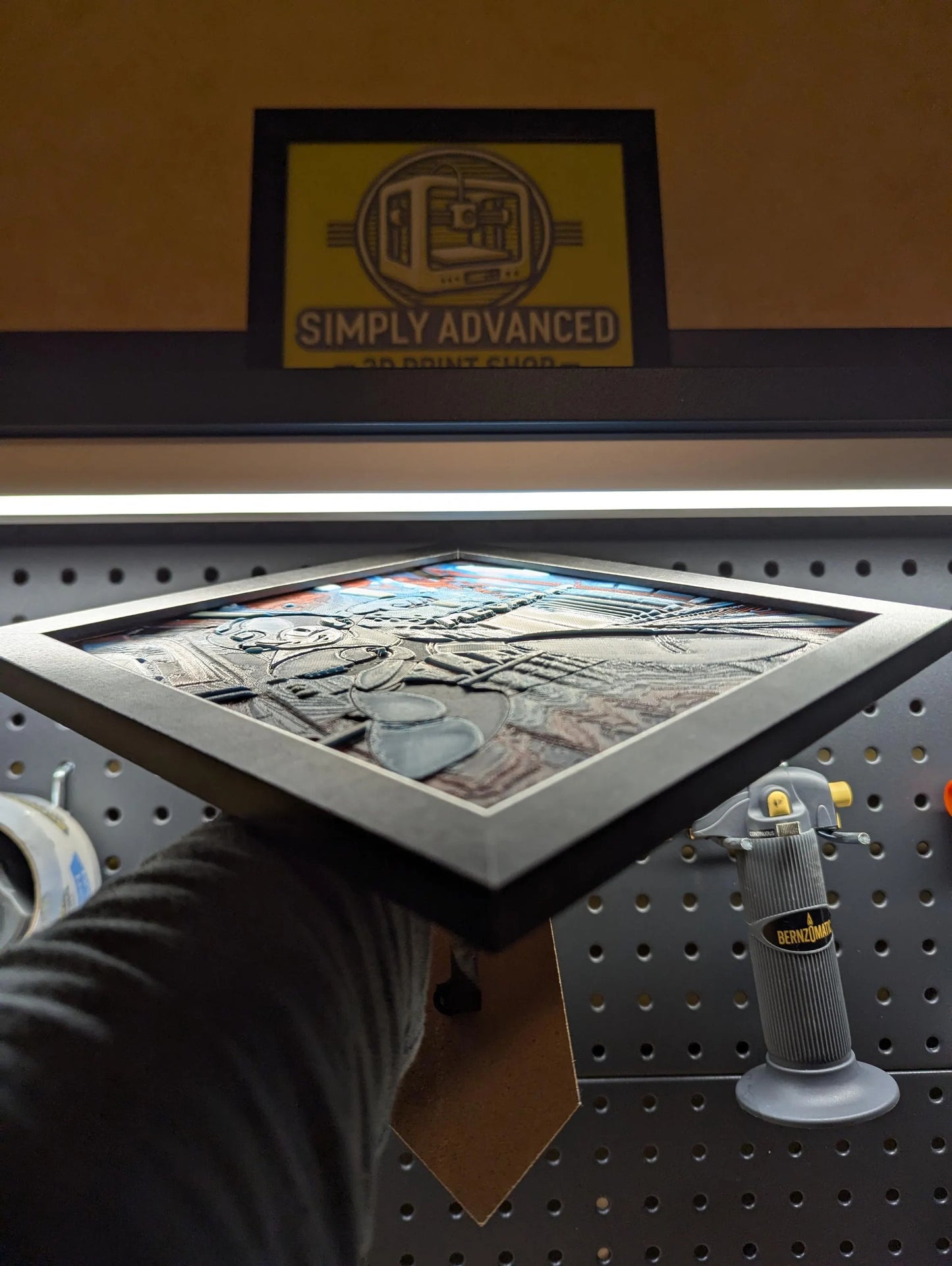 Mega Man Wall/Desk Decor, Hueforge