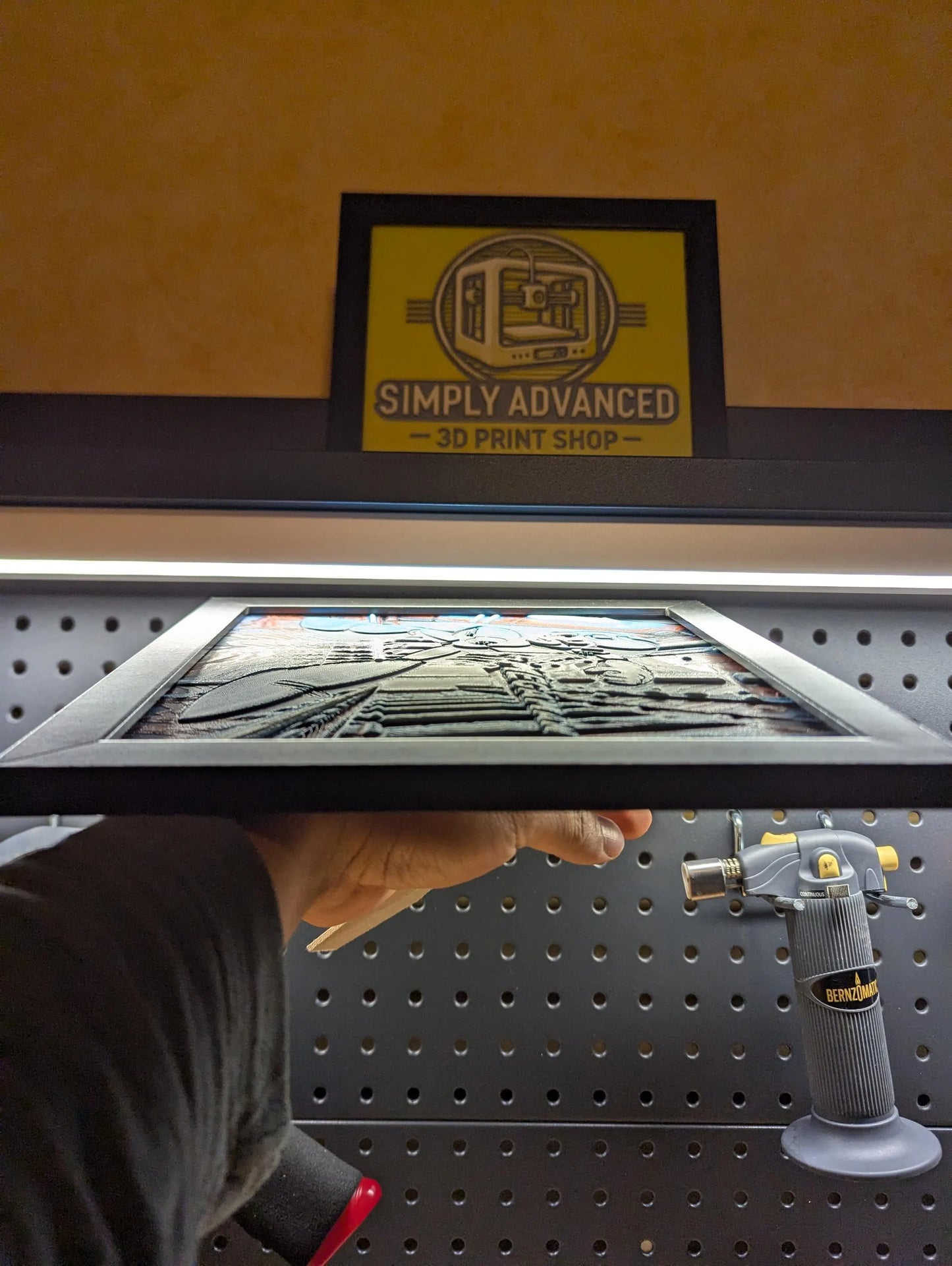 Mega Man Wall/Desk Decor, Hueforge