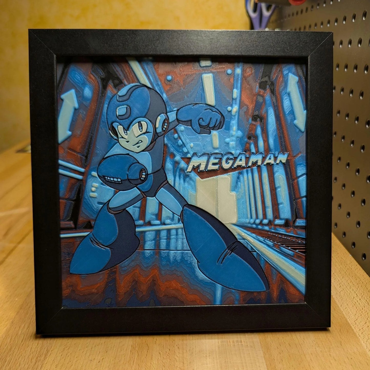 Mega Man Wall/Desk Decor, Hueforge