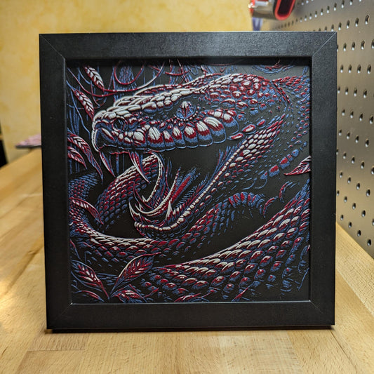 Snake Wall/Desk Decor, Hueforge