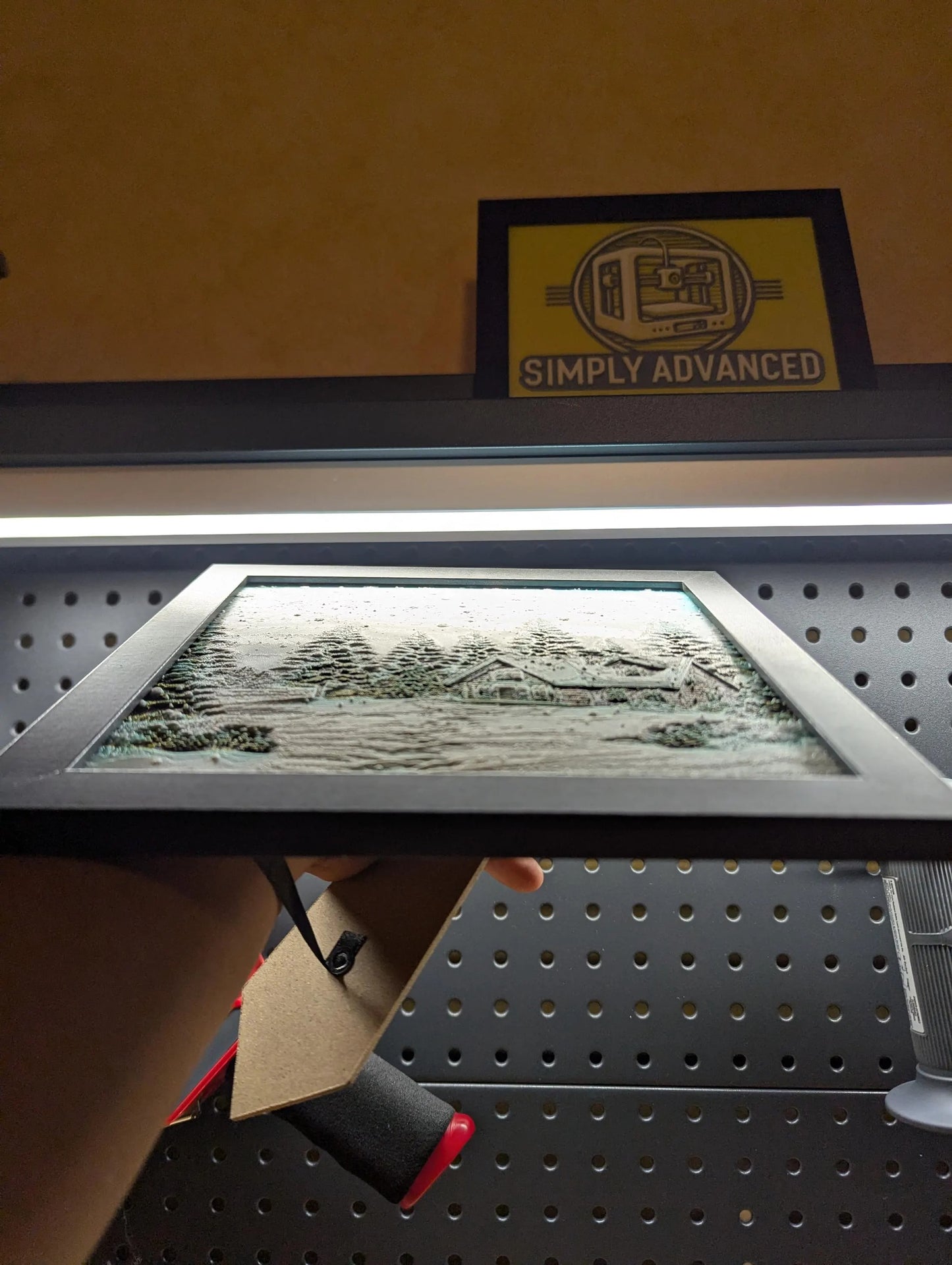 Cabin in the Snow Wall/Desk Decor