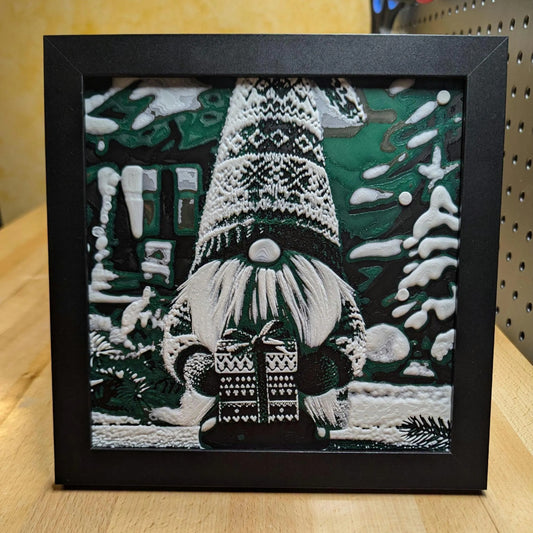 Gnome with a Present Wall/Desk Decor