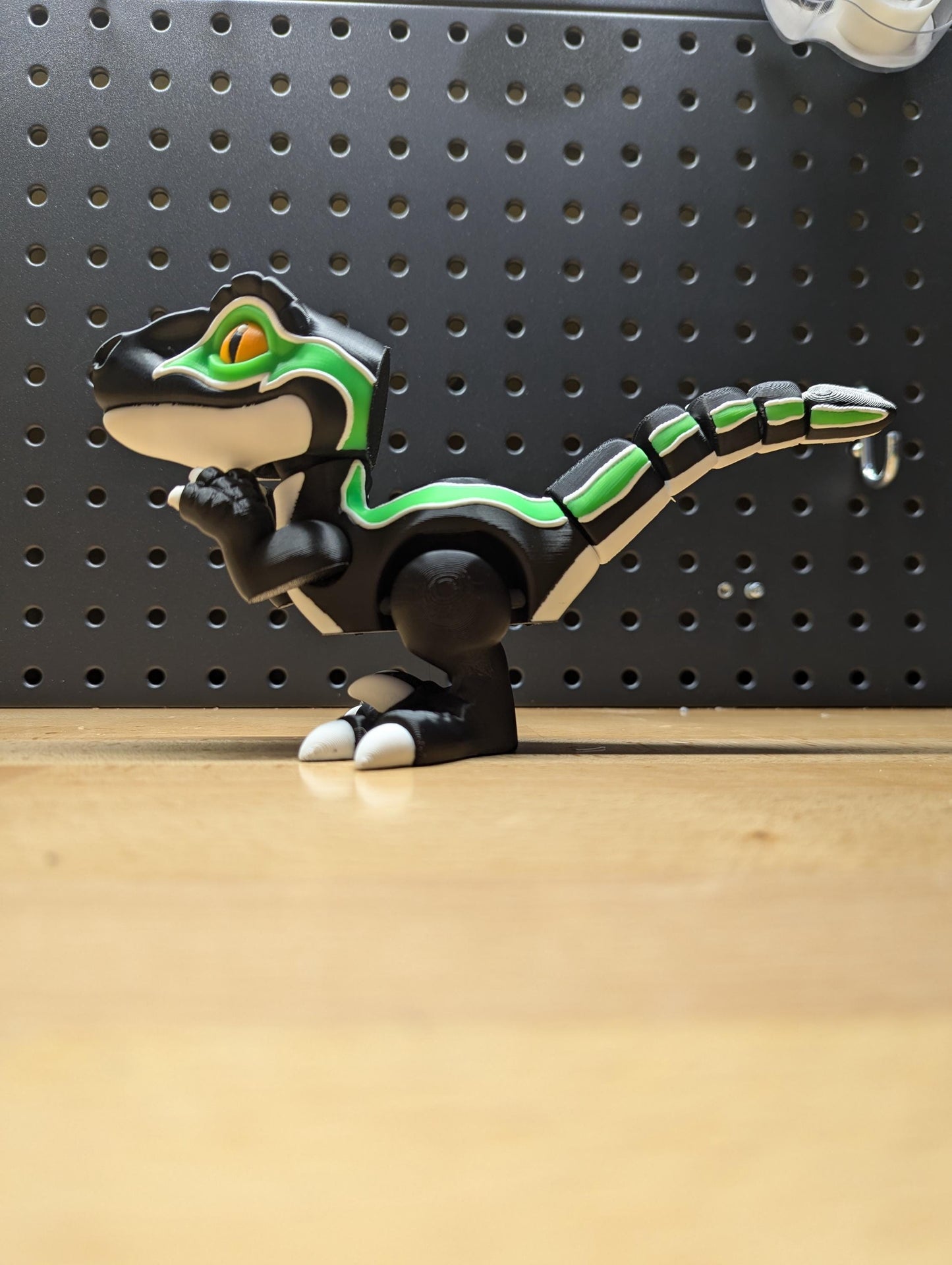 Articulating Baby Raptor, 3D Printed