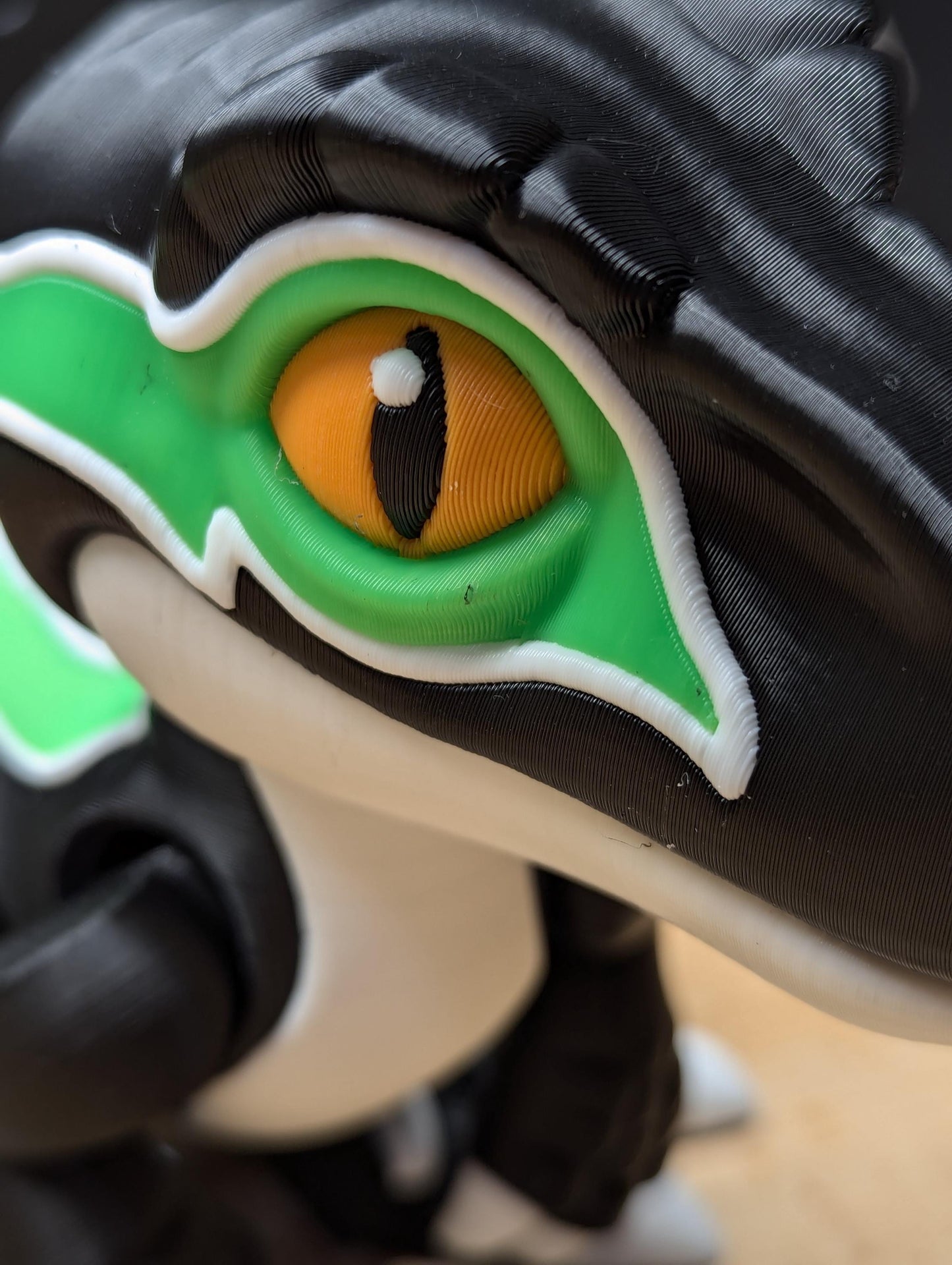 Articulating Baby Raptor, 3D Printed