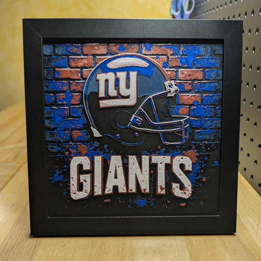 New York Giants Wall/Desk Decor, Hueforge