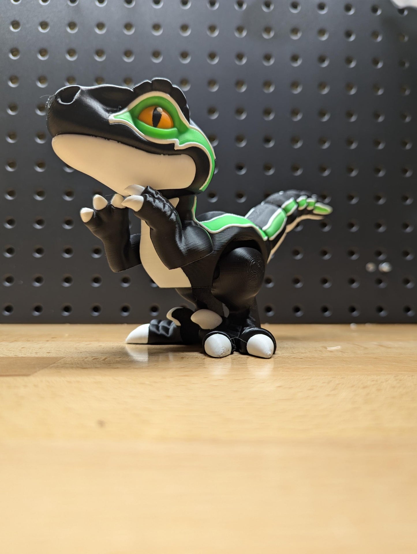 Articulating Baby Raptor, 3D Printed