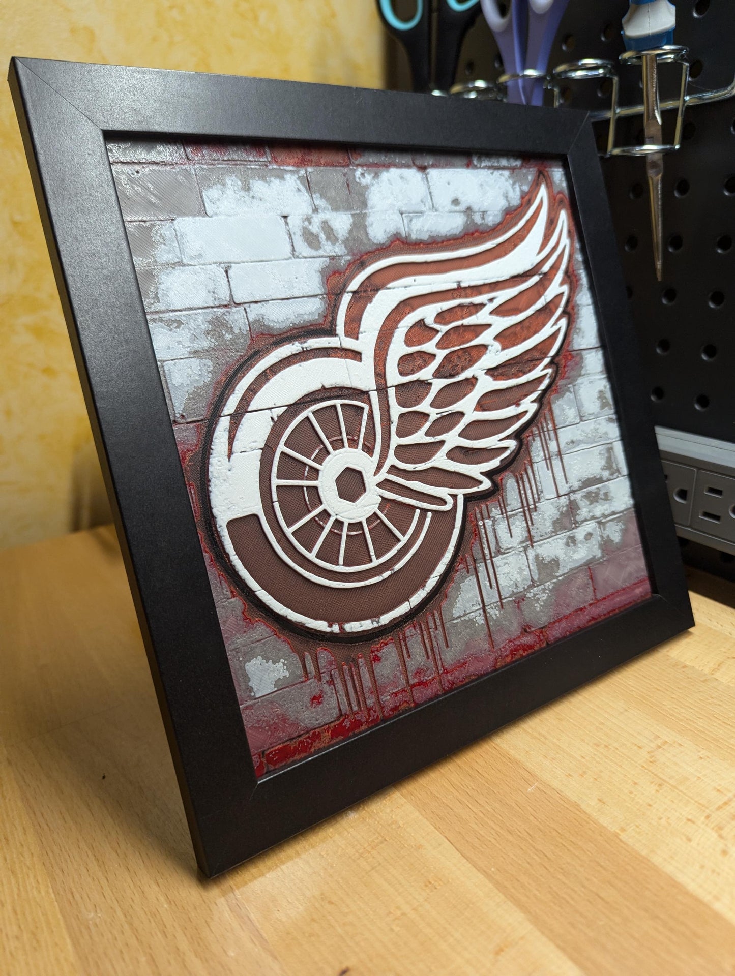 House Divided Michigan vs Michigan State Logo Wall/Desk Decor, Hueforge